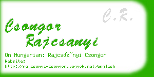 csongor rajcsanyi business card